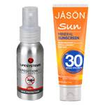 DEET spray and reef safe sunscreen