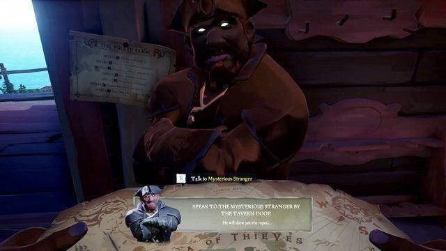 Mission giver in Sea of Thieves