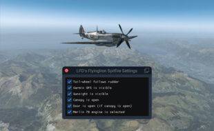 A FlyingIron Spitfire Settings Utility for X-Plane